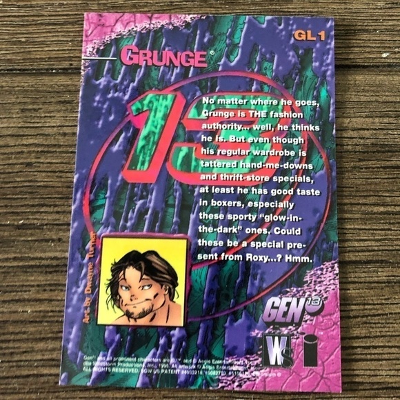 Gen 13 trading card: Grunge #GL1 - Picture 2 of 2